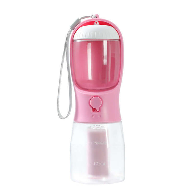 3-in-1 Portable Dog Water Bottle – Food, Drink & Waste Bag Dispenser - HamsterExpress